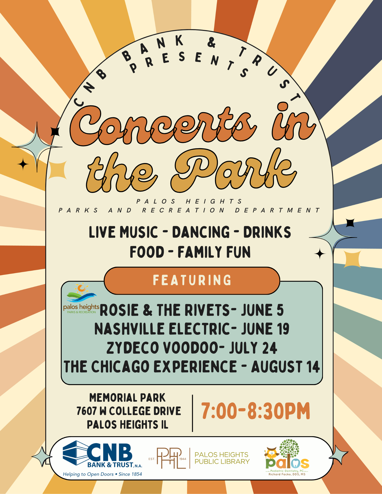 2025 Concerts in the Park Flyer