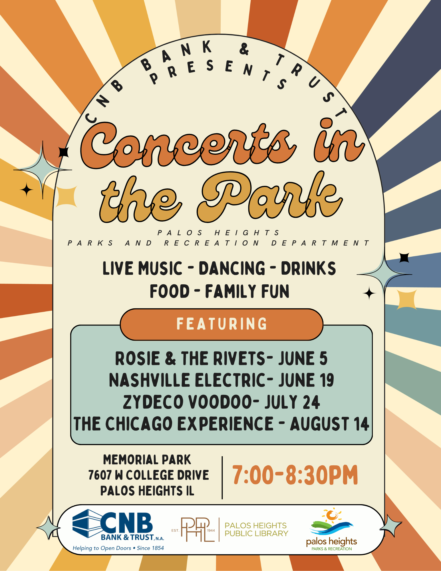 2025 Concerts in the Park Flyer